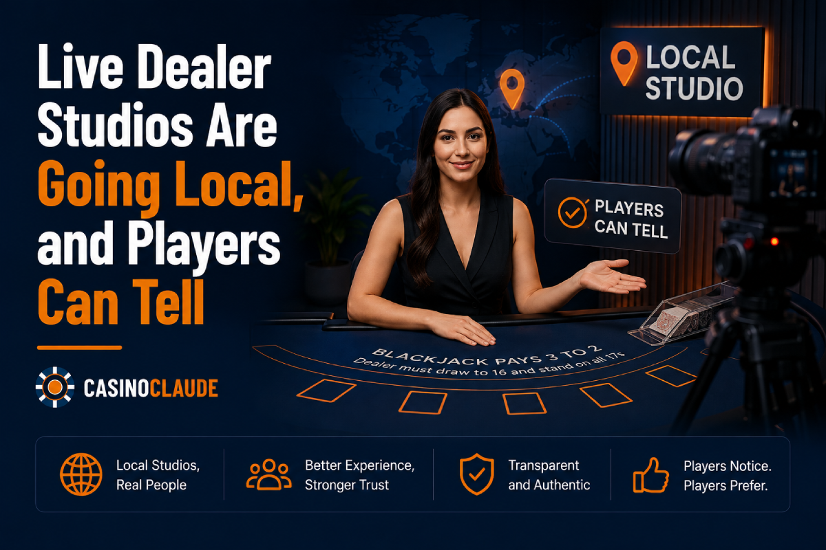 Localised live dealer studios
